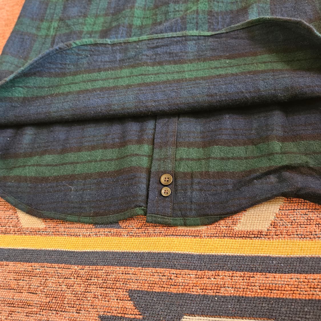 엘엘빈 플라넬 블랙와치 체크 셔츠 상품이미지5