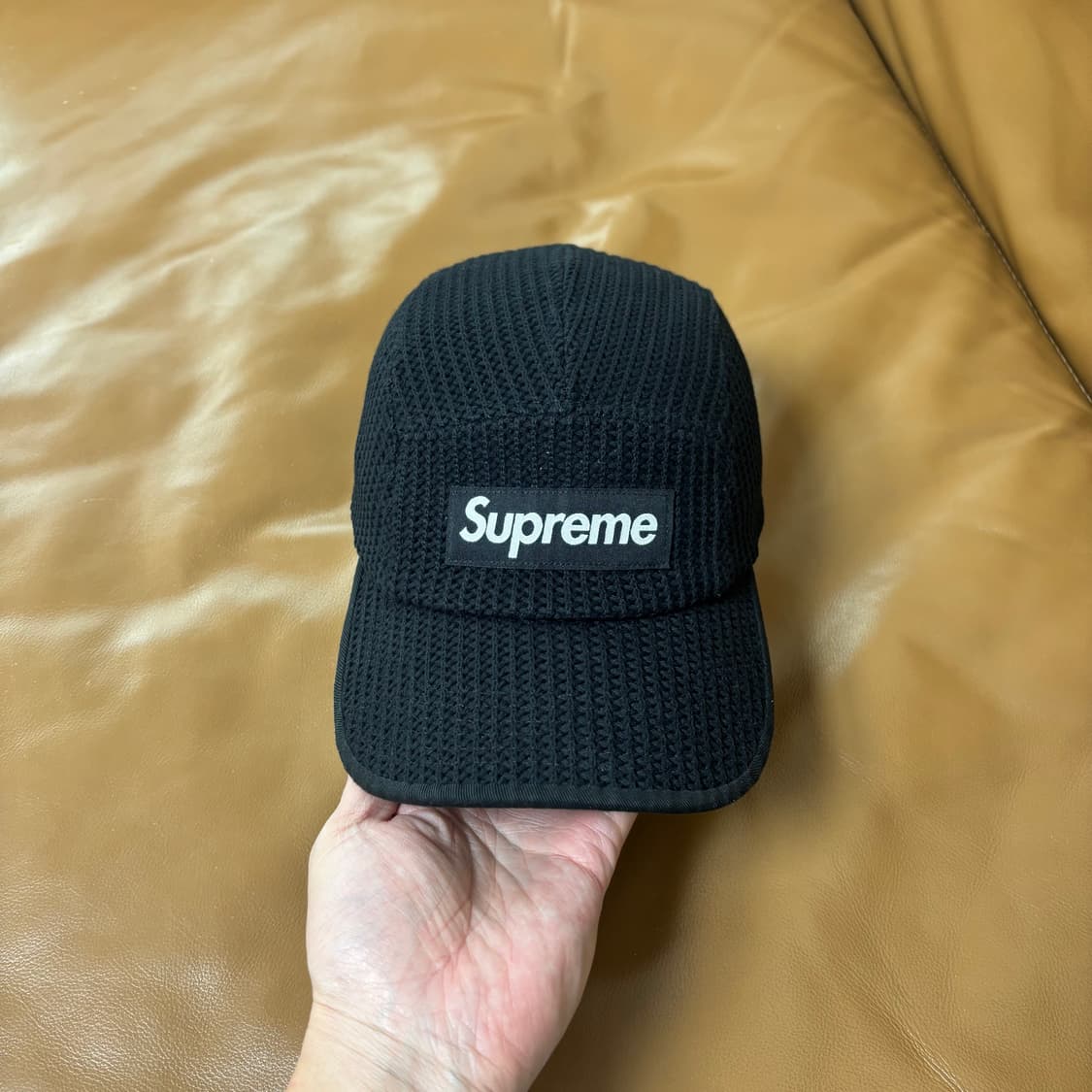 Supreme 슈프림 블랙 캠프캡 모자 (21ss Sting Black) 상품이미지3