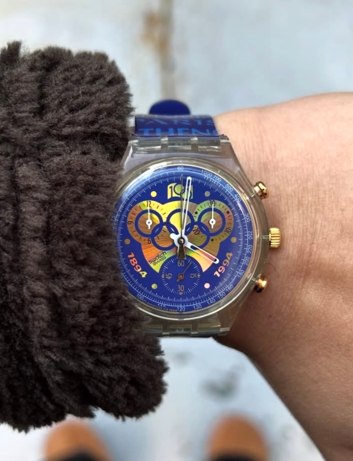 94년 발매) Swatch 스와치 올림픽 100주년 크로노그래프 빈티지 상품이미지1