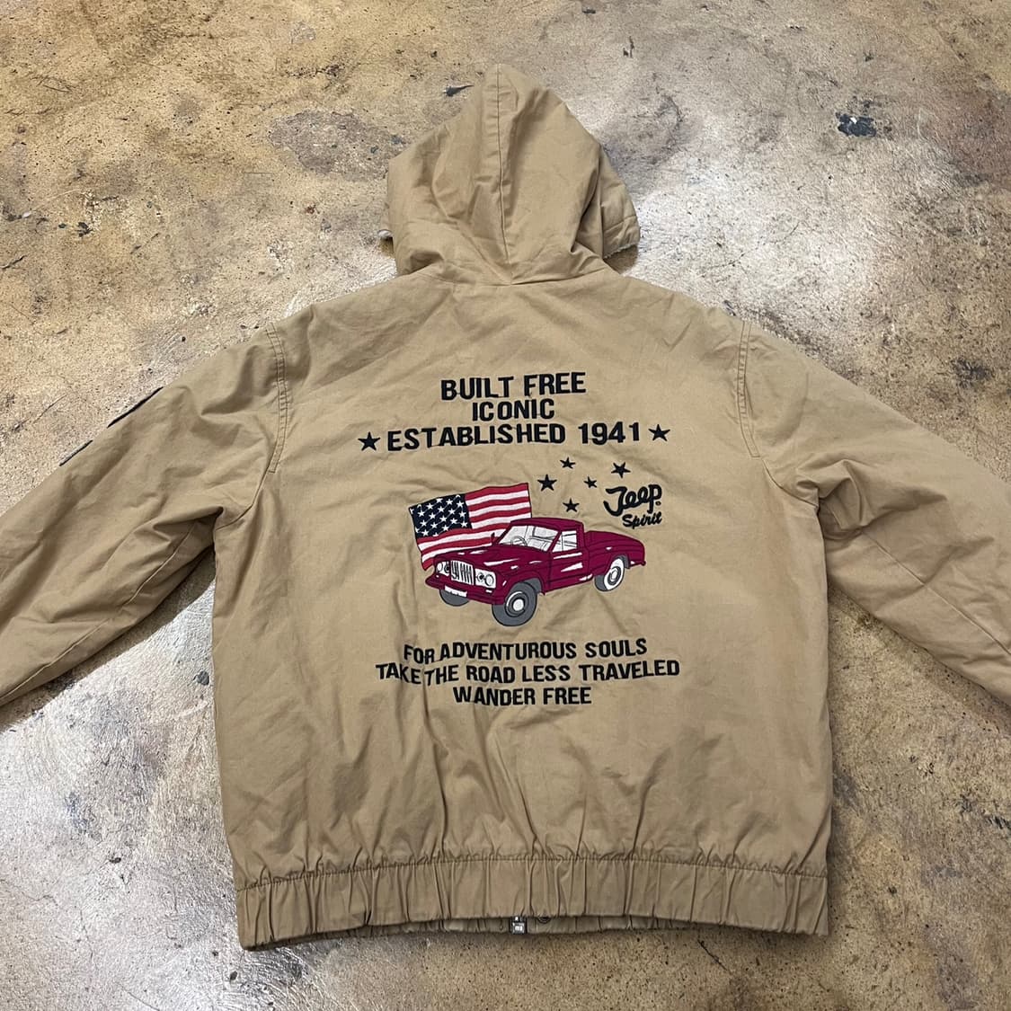 [정품/M] Jeep 지프 스피릿 아메리칸 후드 자켓 베이지 b10 상품이미지4