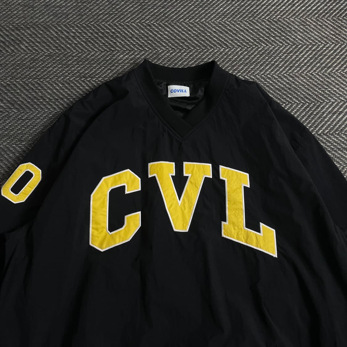 COVILL 올드스쿨 박시핏 아플리케 웜업y 3864 상품이미지5