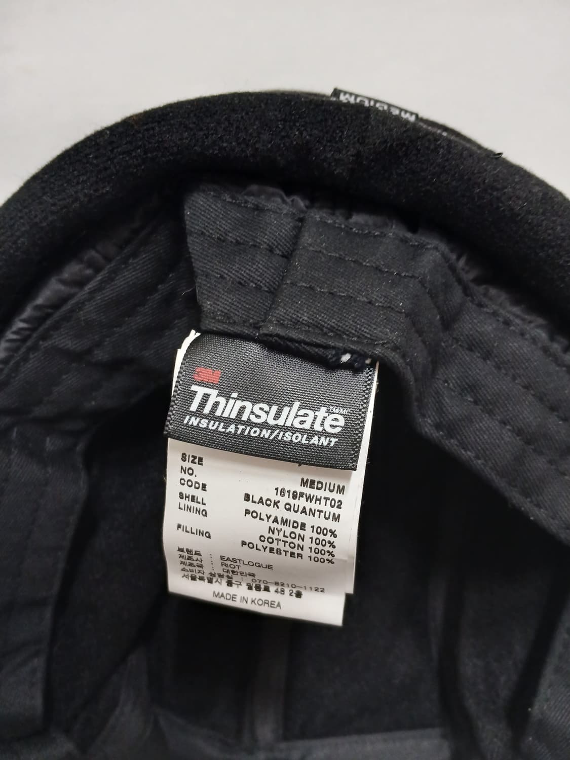 이스트로그 / EASTLOGUE 퀼티드 5 패널 캡 블랙 퀀텀 / M 상품이미지10