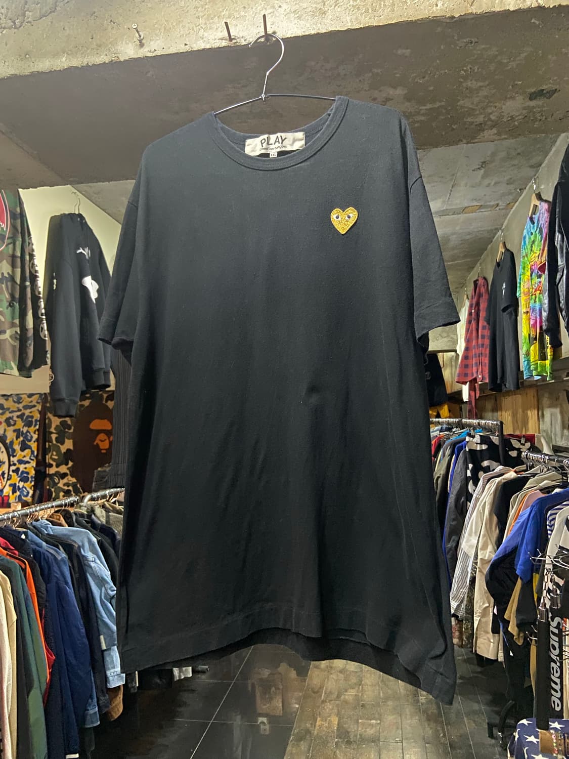 Comme des Garcons 꼼데가르송 골드 와펜 티셔츠 상품이미지1
