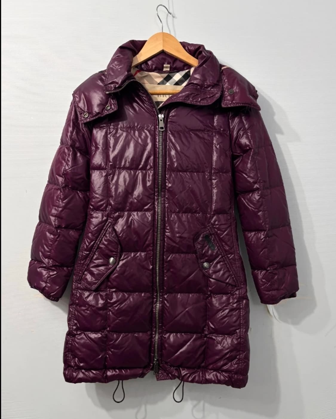 정품 버버리 BRIT 퍼플 여성 패딩 ~55 상품이미지1
