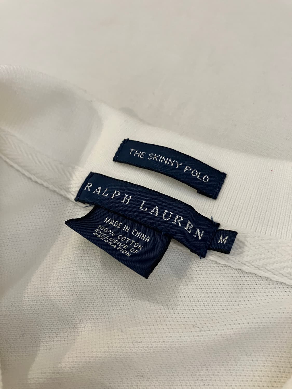 폴로 랄프로렌 딱붙핏 치프키프 롱슬리브 카라티 화이트 상품이미지4