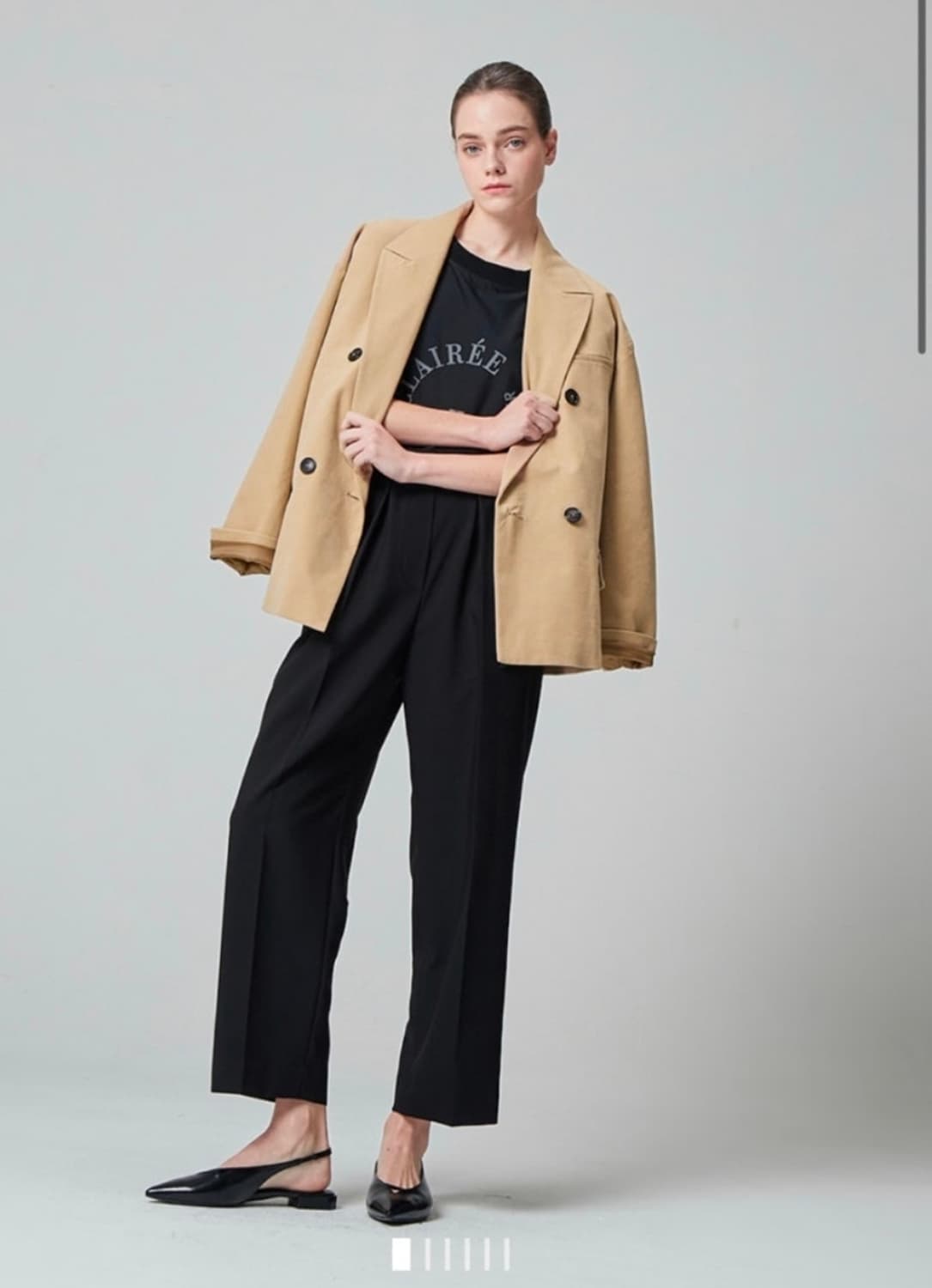 한섬 시스템 2021 캐시미어 블렌딩 울자켓  S 사이즈 상품이미지1