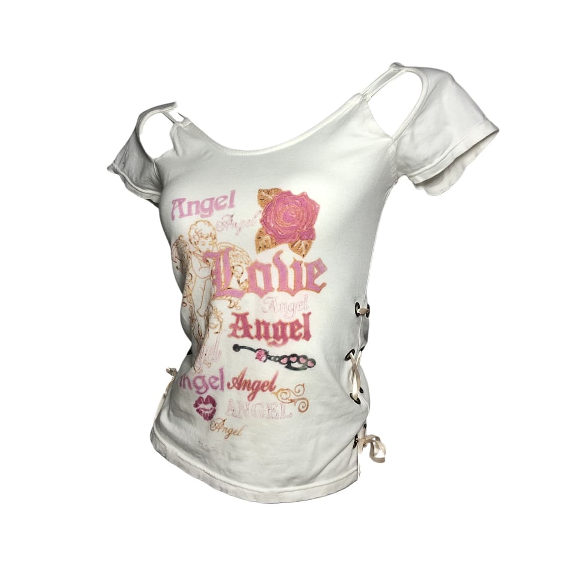 white angel love eyelet top 상품이미지1