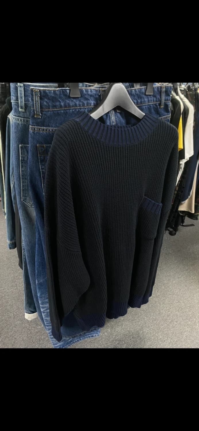 SONGZIO 송지오 옴므 블랙 블루 니트 (48) 상품이미지1