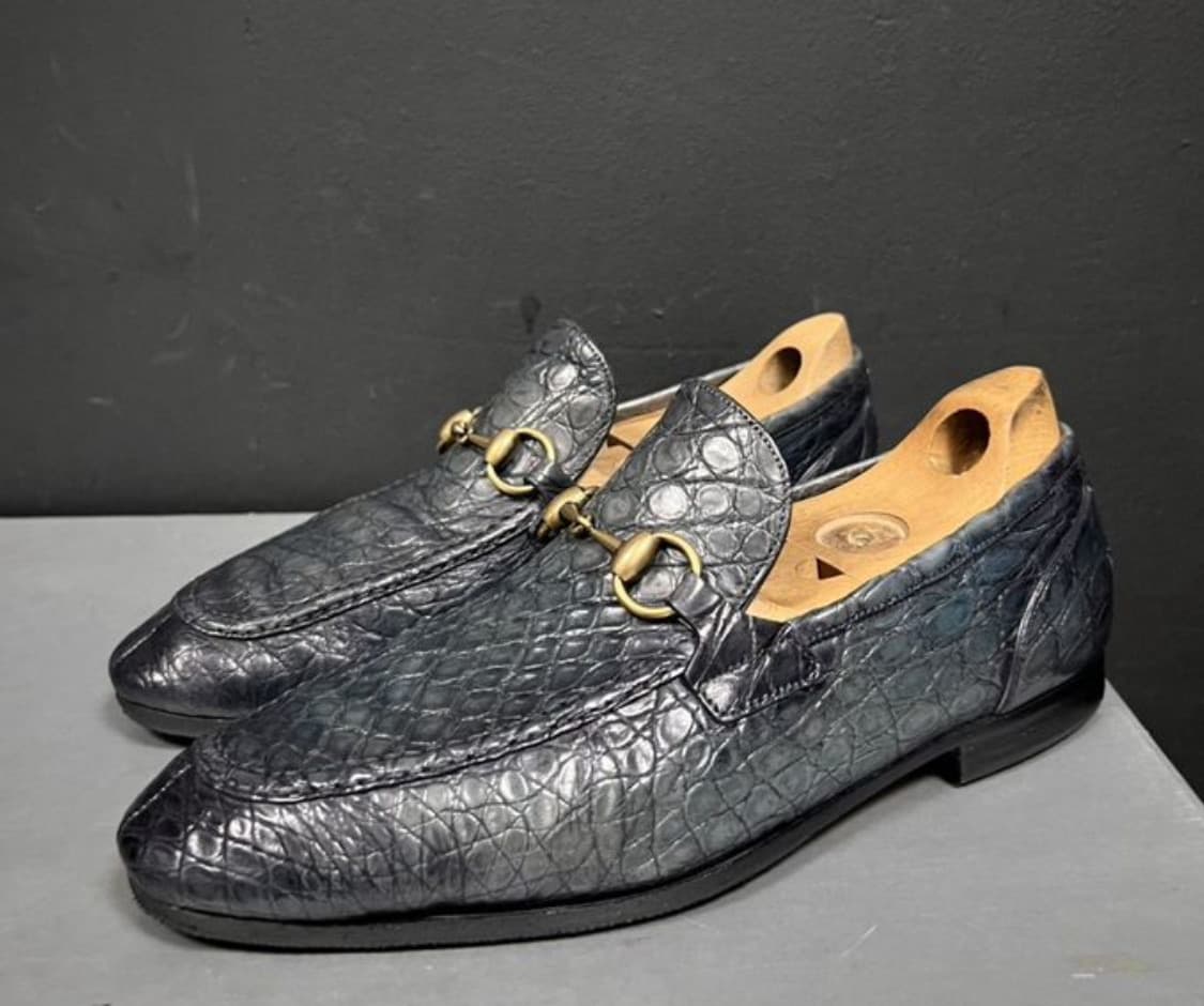 GUCCI 구찌 홀스빗 로퍼(크로커다일 스킨-악어가죽)6사이즈-해외발송 상품이미지3