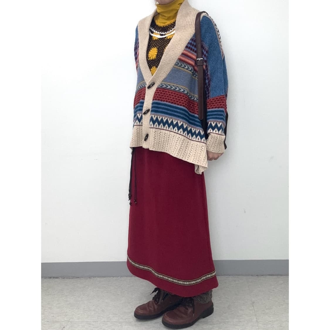 빈티지 에스닉 히피 더플 가디건 상품이미지3