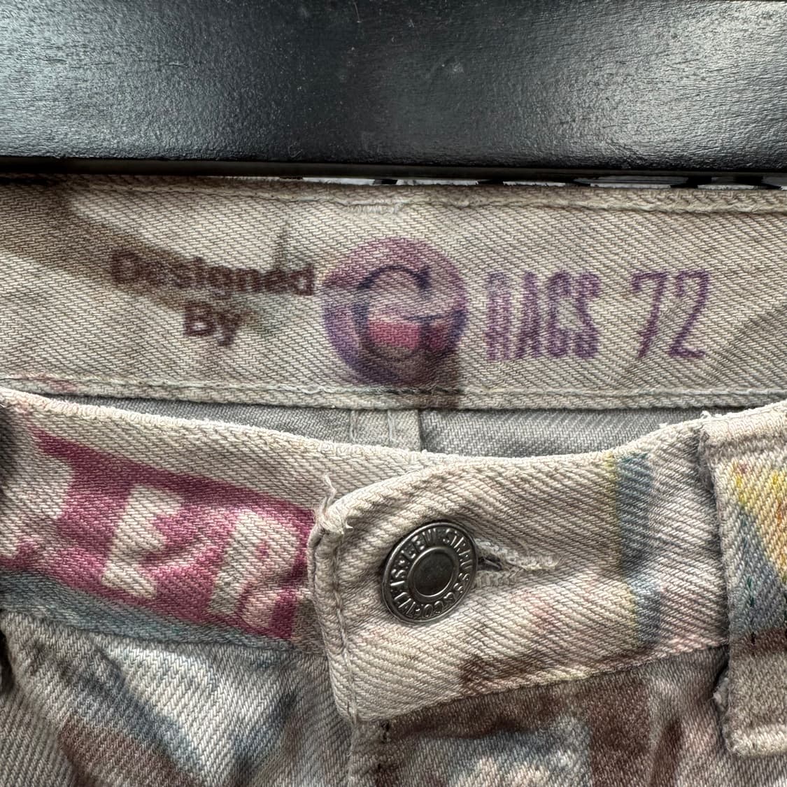 90s 리바이스 501 데님 팬츠 전후면 프린팅 포인트 상품이미지5