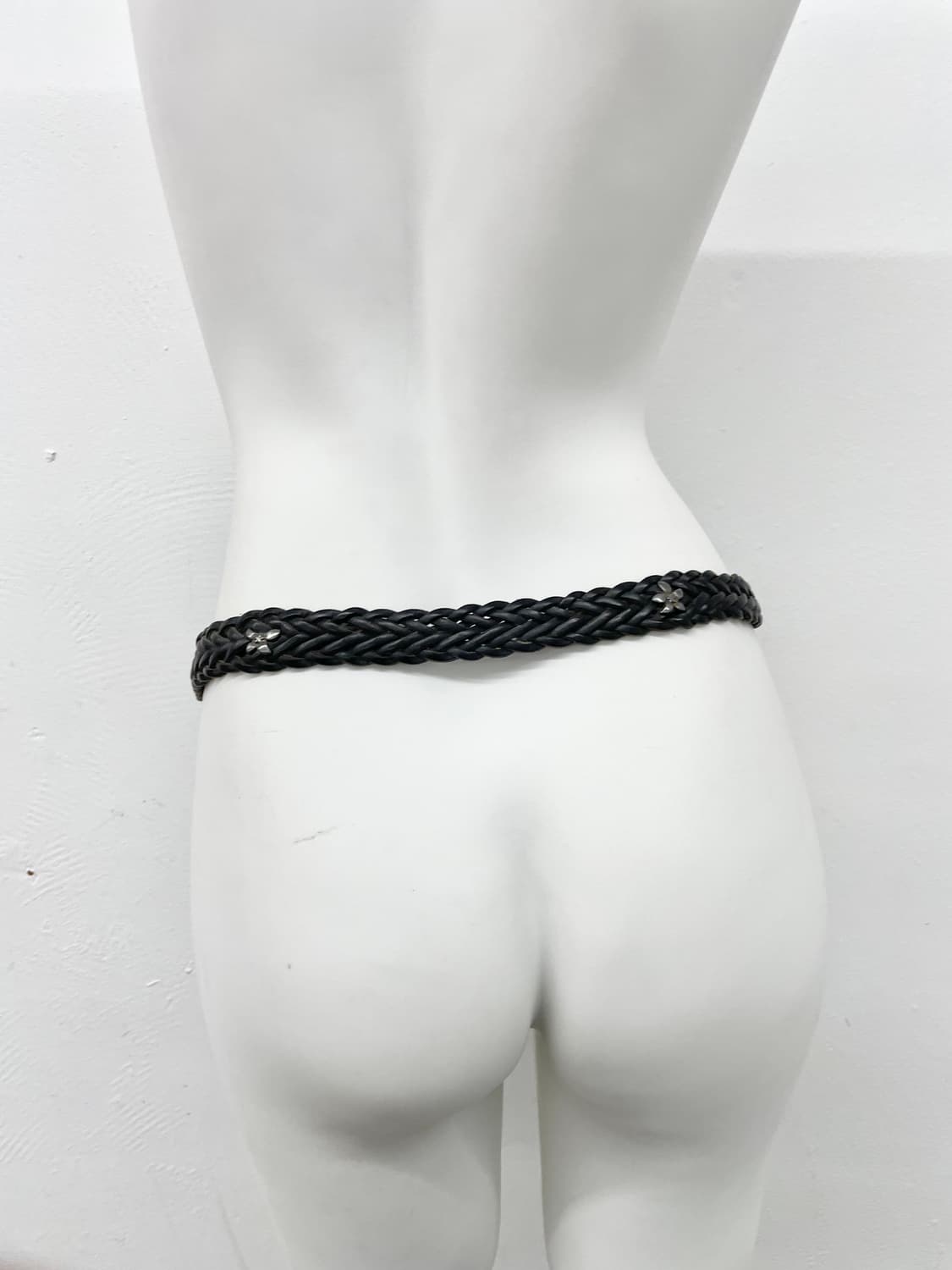 리얼레더 위빙 스터드 버클 벨트 상품이미지4