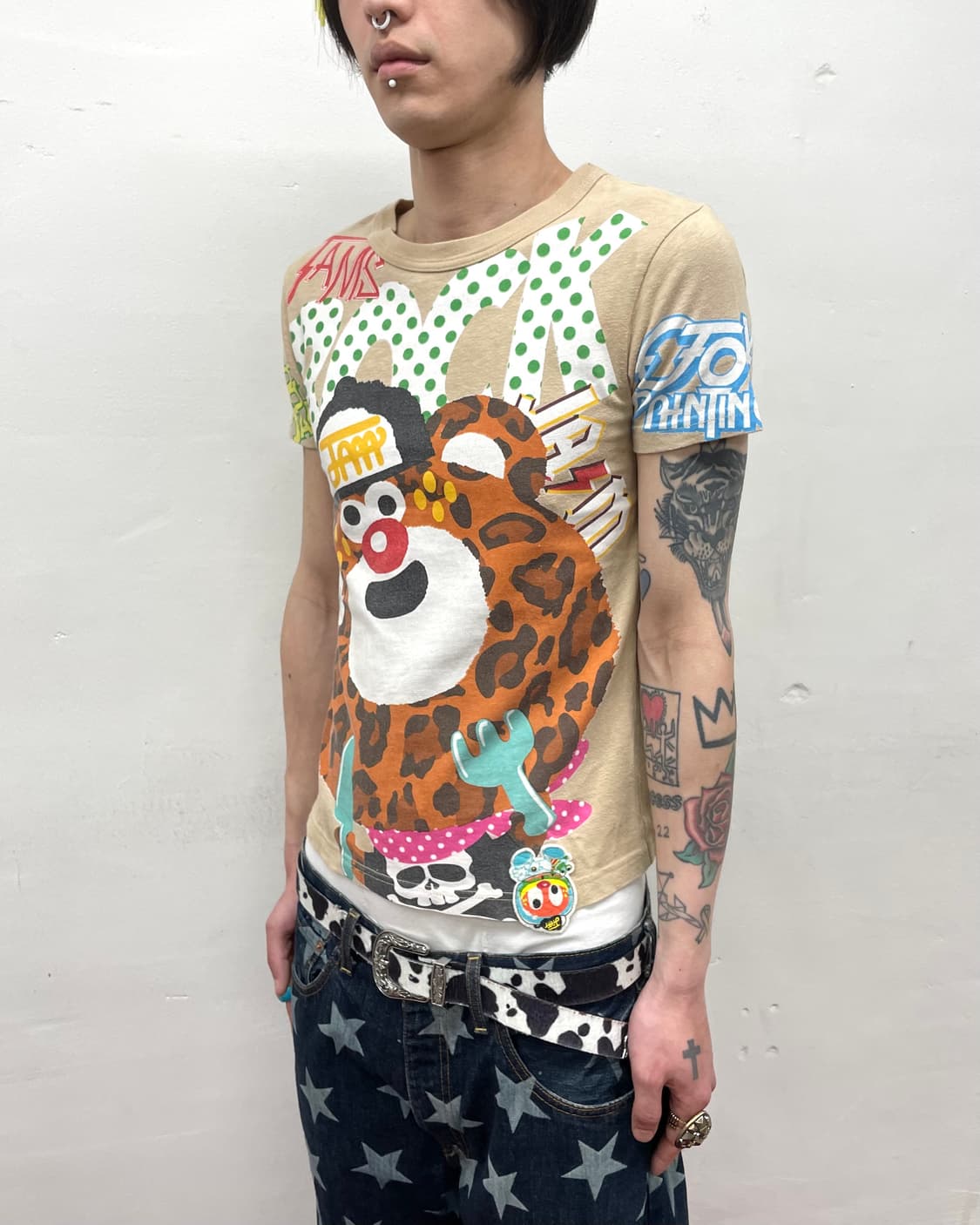 JAM Rock Tiger Dot Beige T-Shirt  상품이미지3