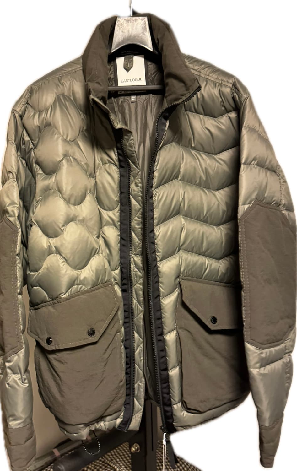 뉴발란스 X 이스트로그 구스다운 다크카키 아틱 라이트 패딩 자켓 XL 상품이미지3