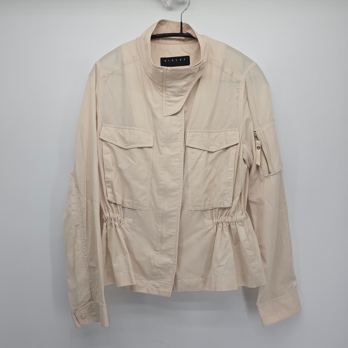 Sisley 아이보리 크롭 야상 자켓 상품이미지1