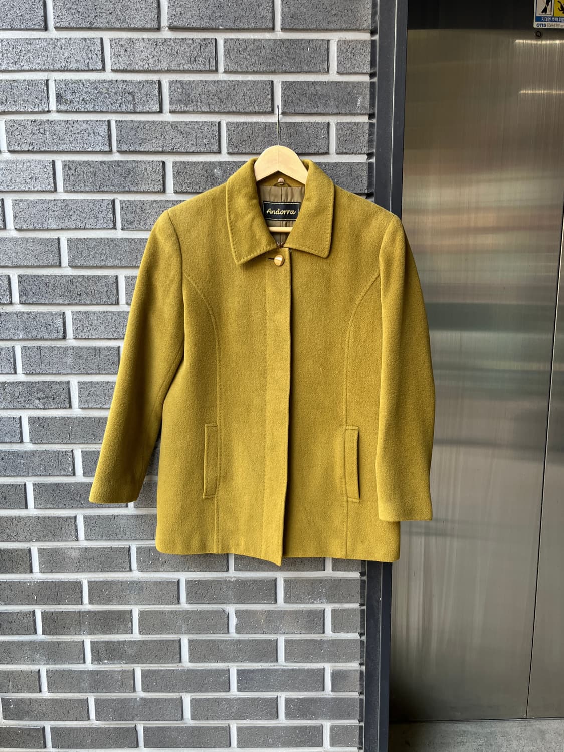 Andorra 울 자켓 올리브그린 상품이미지3
