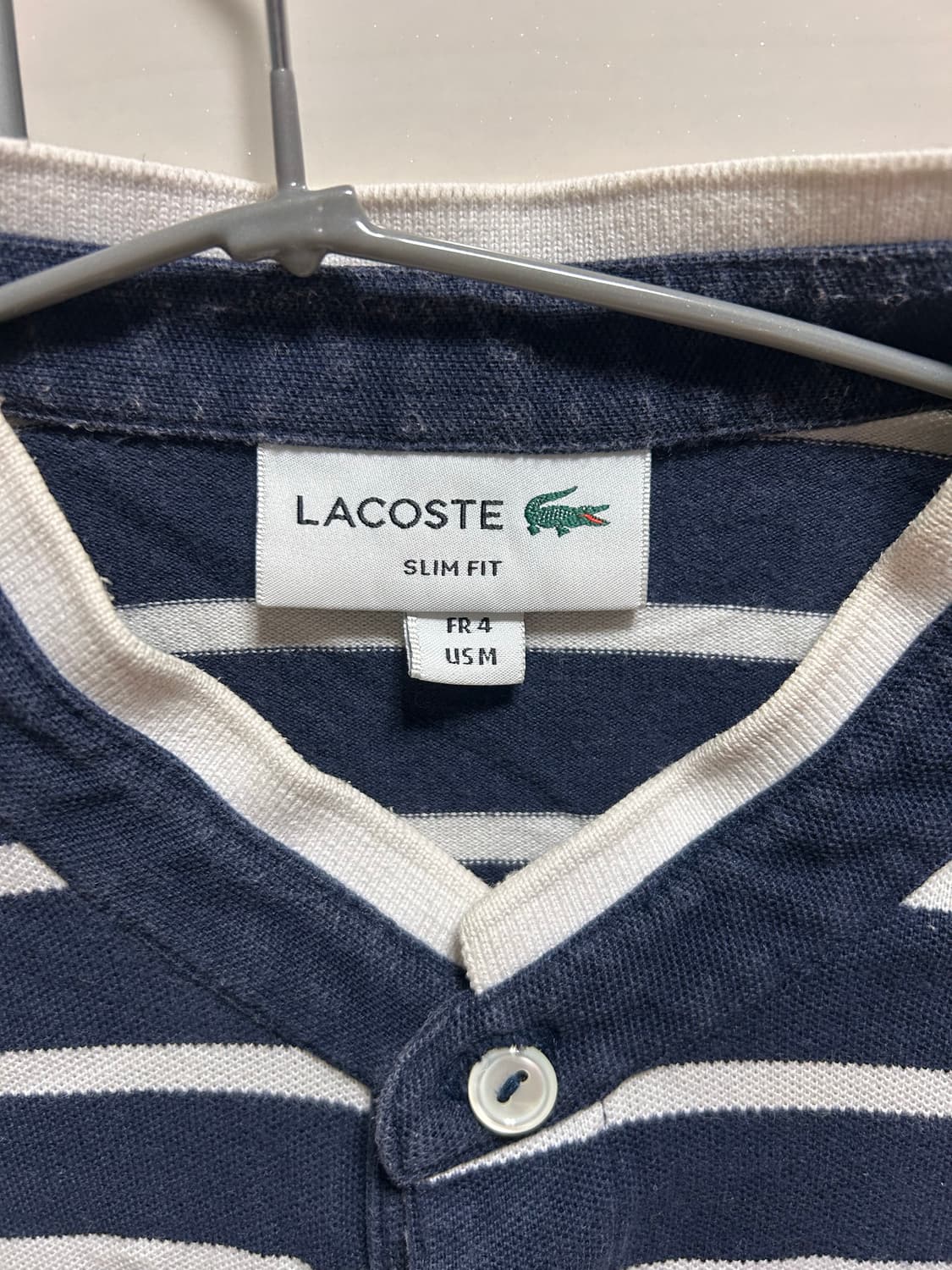 라코스테 스트라이프 카라티 슬림핏 M 상품이미지2