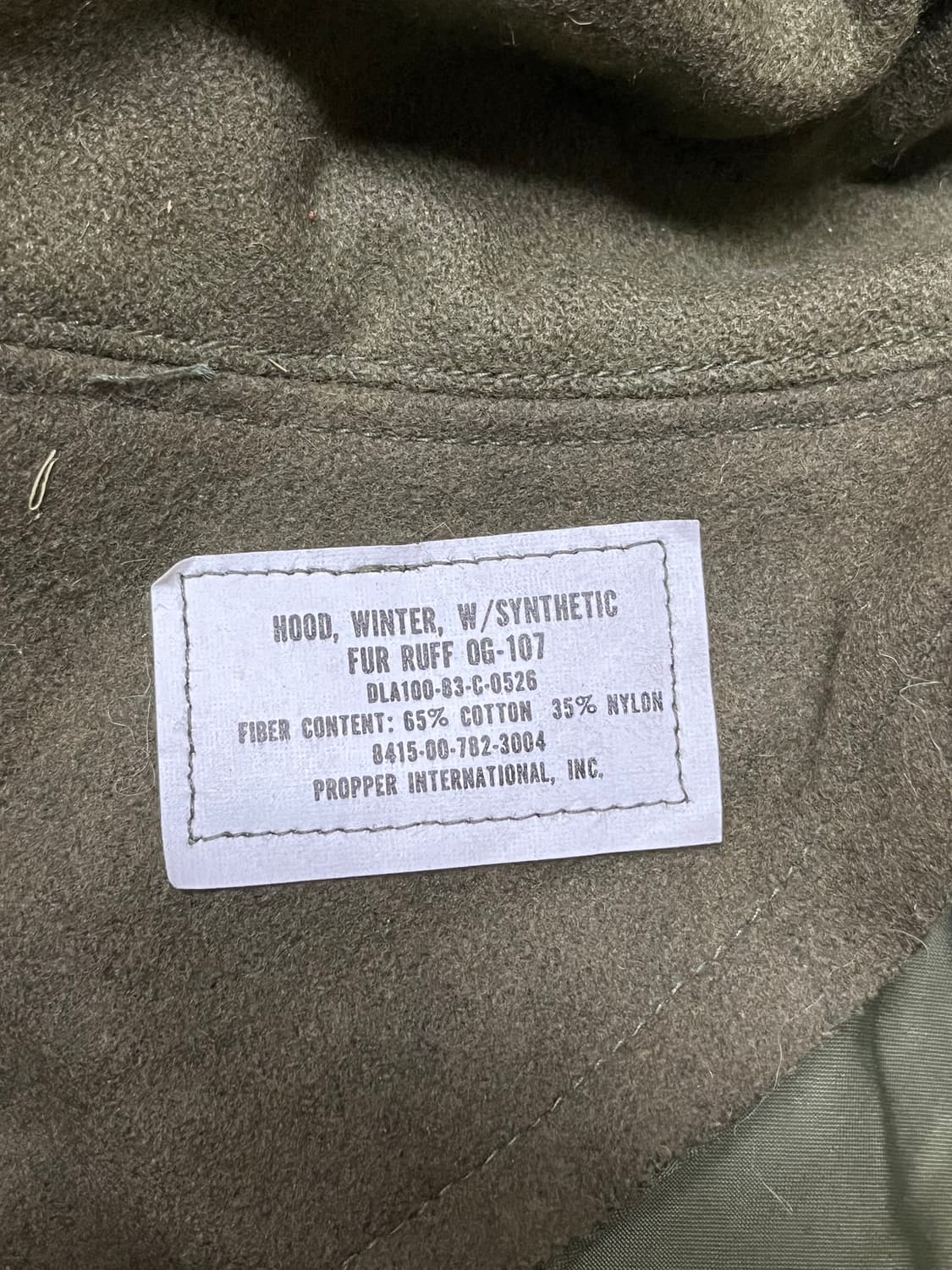 M65 피시테일 개파카 M 데드스탁 상품이미지9