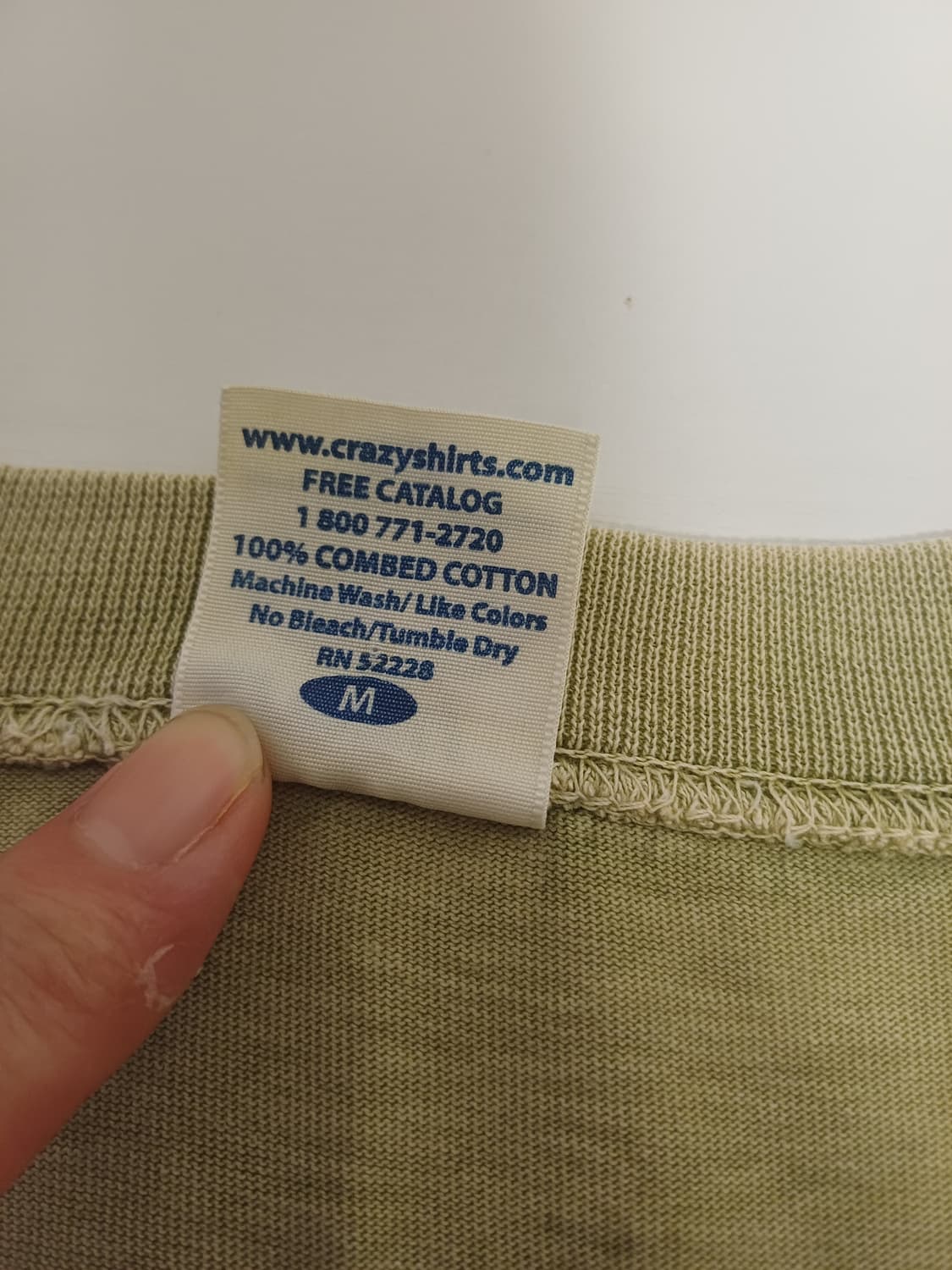[M] 00's 크레이지셔츠 하와이 ‘Hemp Dyed’ 아카이브 티셔츠 상품이미지4