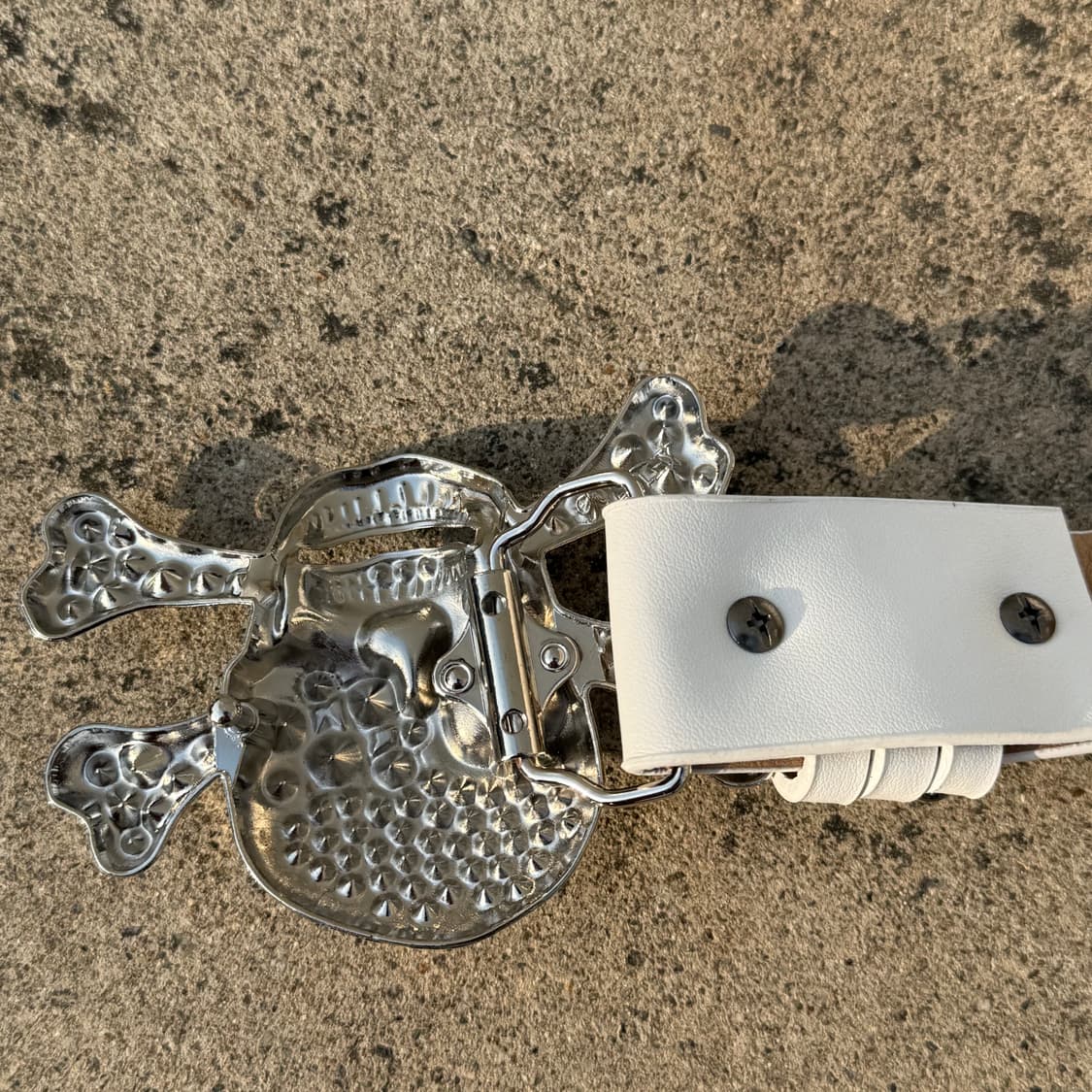 Vintage white belt 상품이미지3