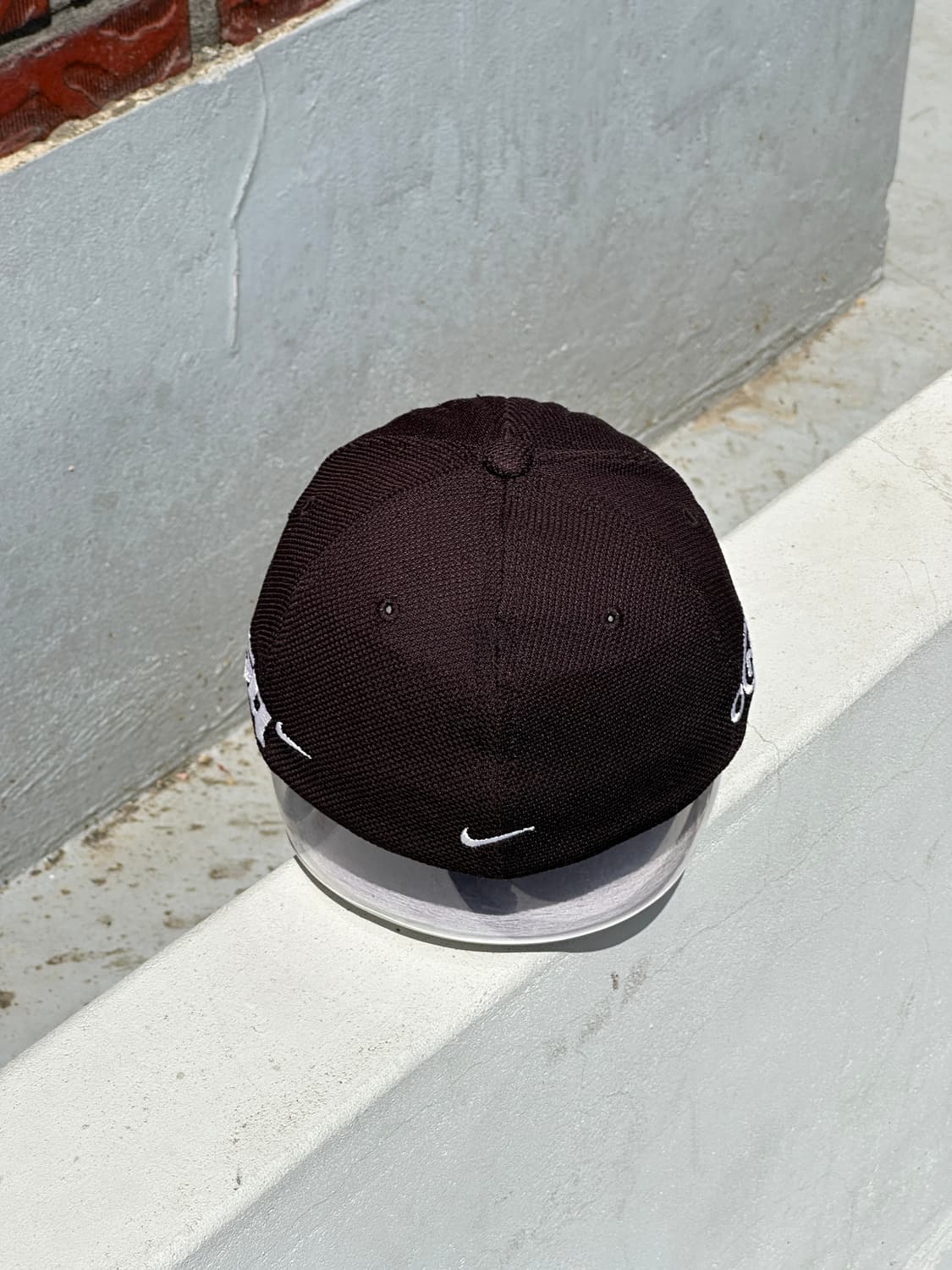 [L] 00s 나이키 스우시 블랙 볼캡 모자 상품이미지4