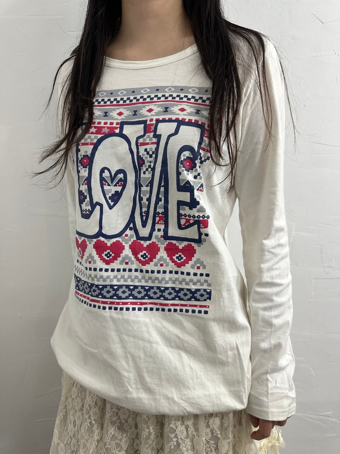 love hippie printing longsleeve 상품이미지1