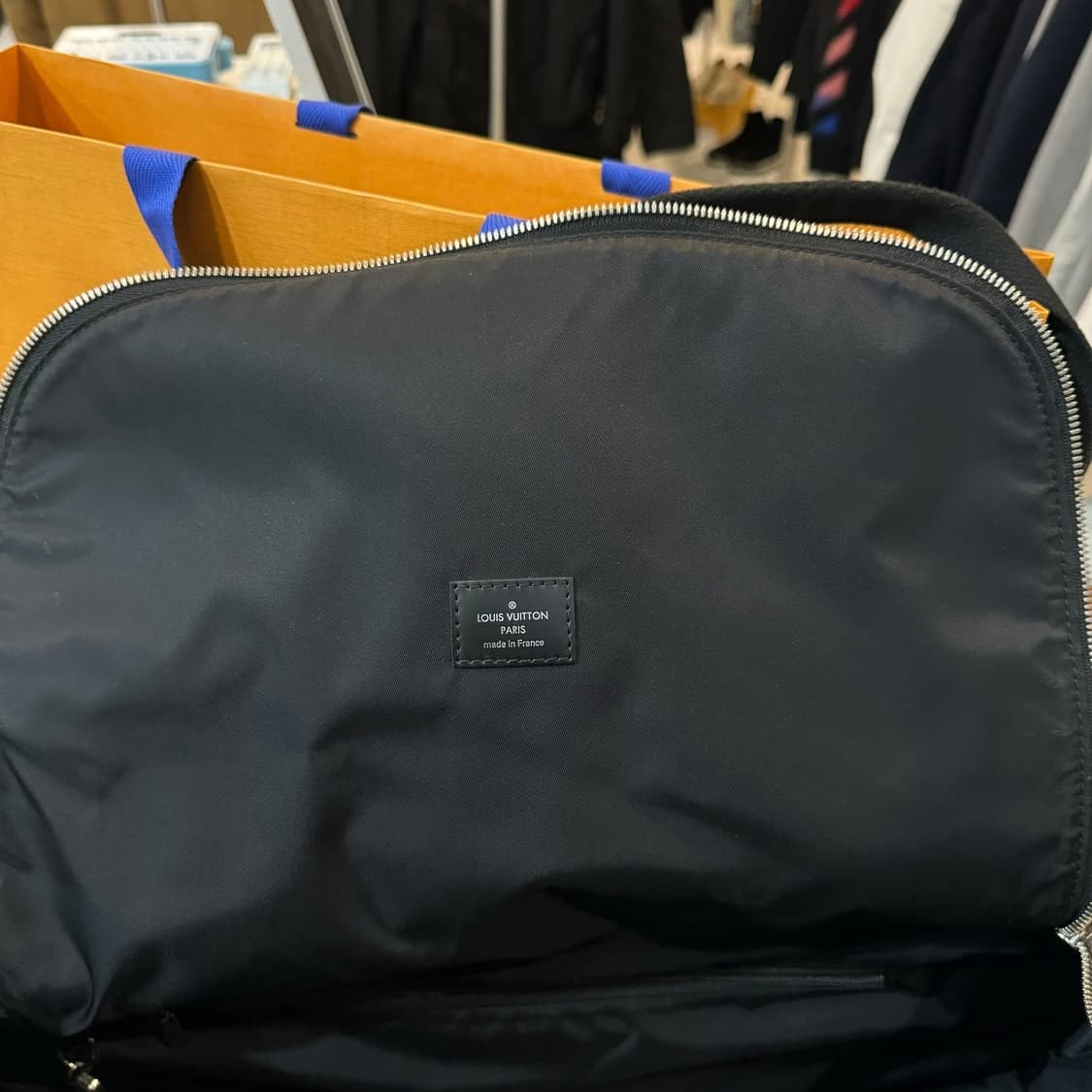 [민트급] 루이비통 다미에 그라피트 밴드리에르 코팅 캔버스 레더 키폴 상품이미지5