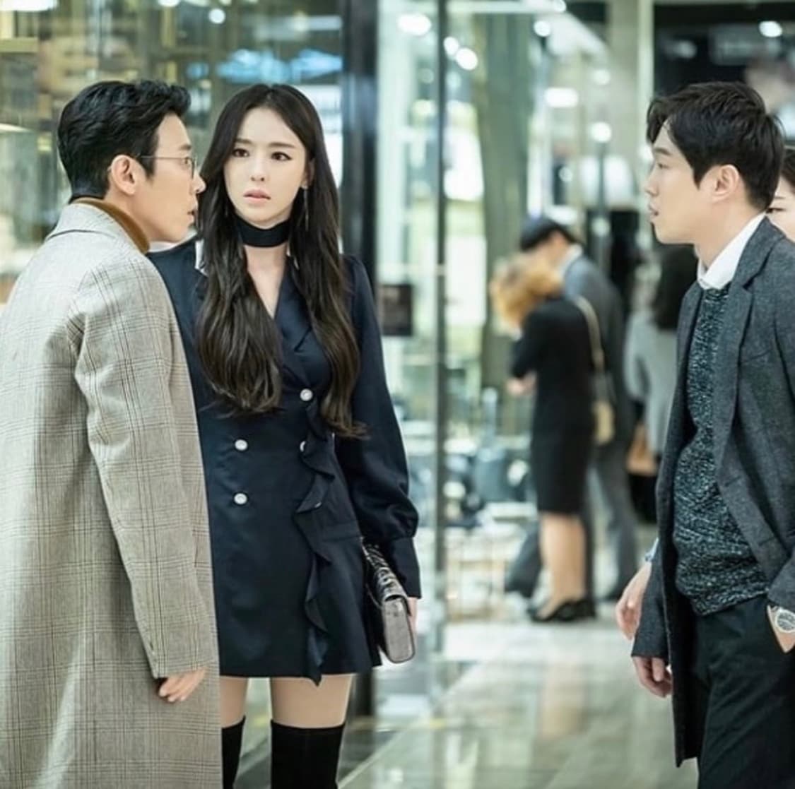 낫유어로즈 더블 버튼 원피스 다크 네이비 상품이미지3