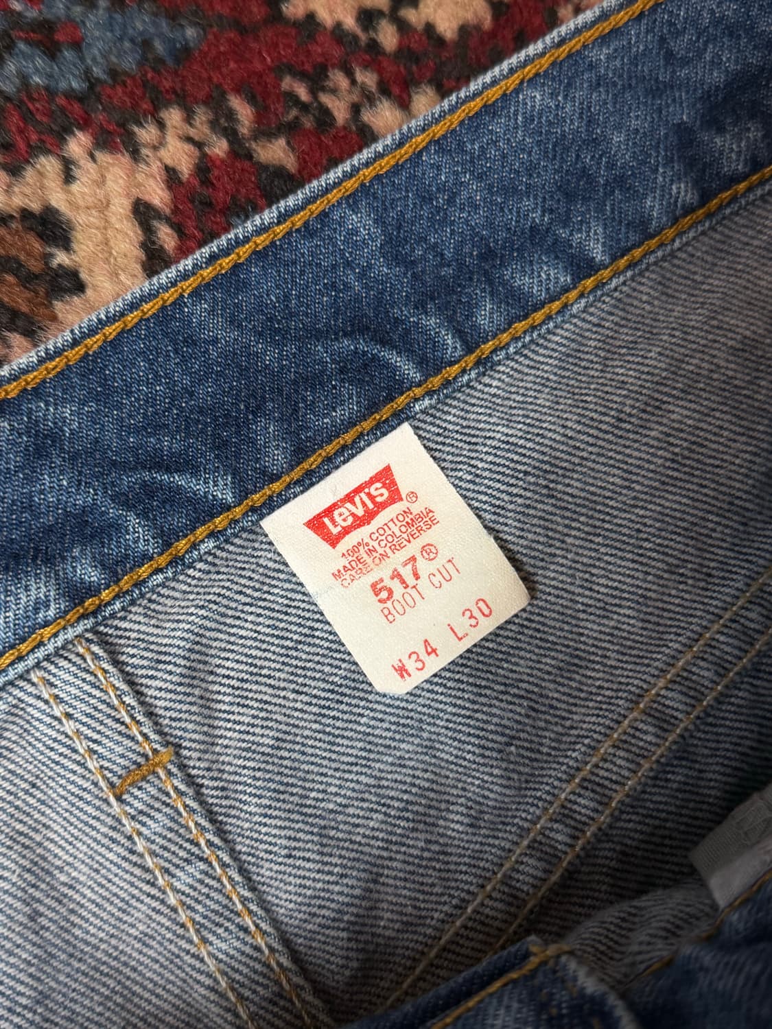 90's 빈티지 리바이스 517 부츠컷 플레어진 상품이미지9