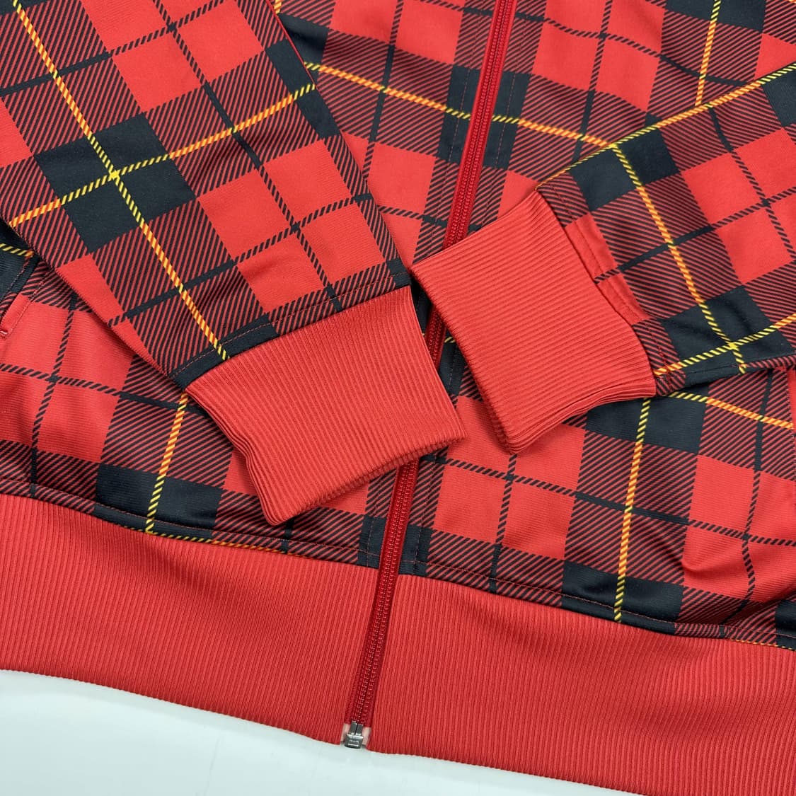 아디다스 og 구형 타탄 체크 파이어버드 져지 XL 상품이미지4