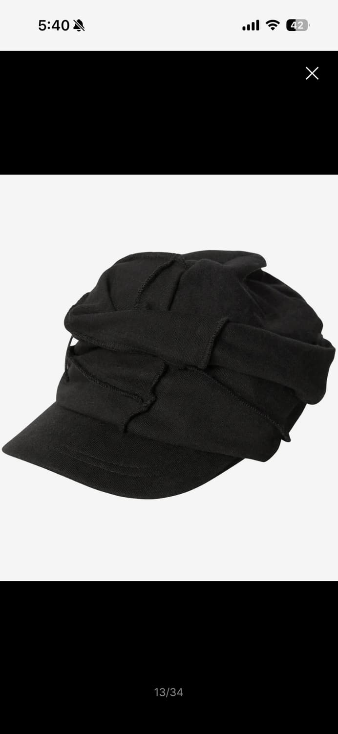 Soi Draped Cap (FL-743_Black) 모자 상품이미지1