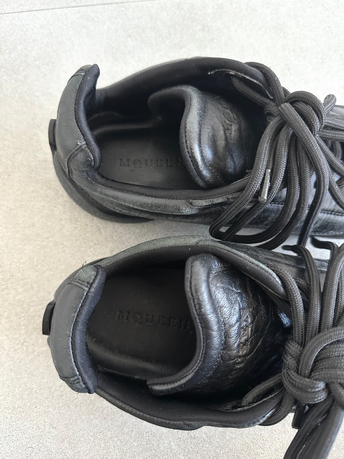 알렉산더 맥퀸 플렉션 테크 레더 블랙 상품이미지7