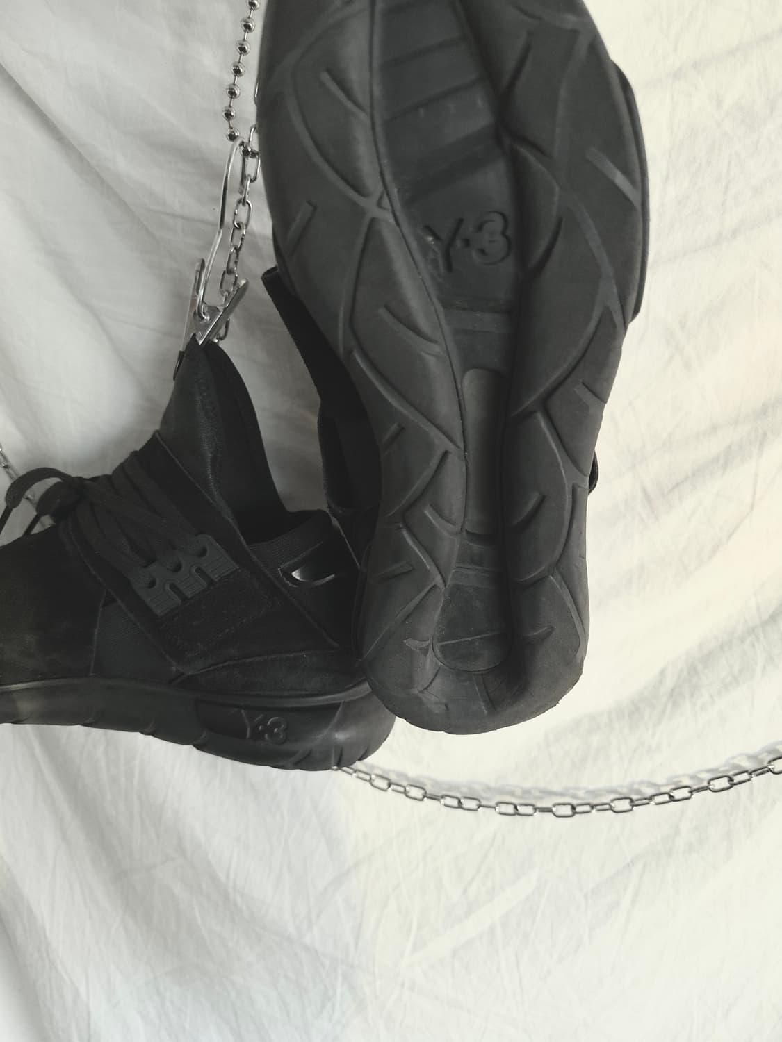 Y-3 by 요지야마모토 콰사 미드 트리플블랙 상품이미지3