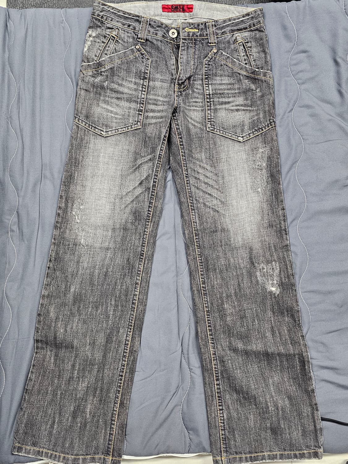 빈티지 그레이 포켓데님  상품이미지1