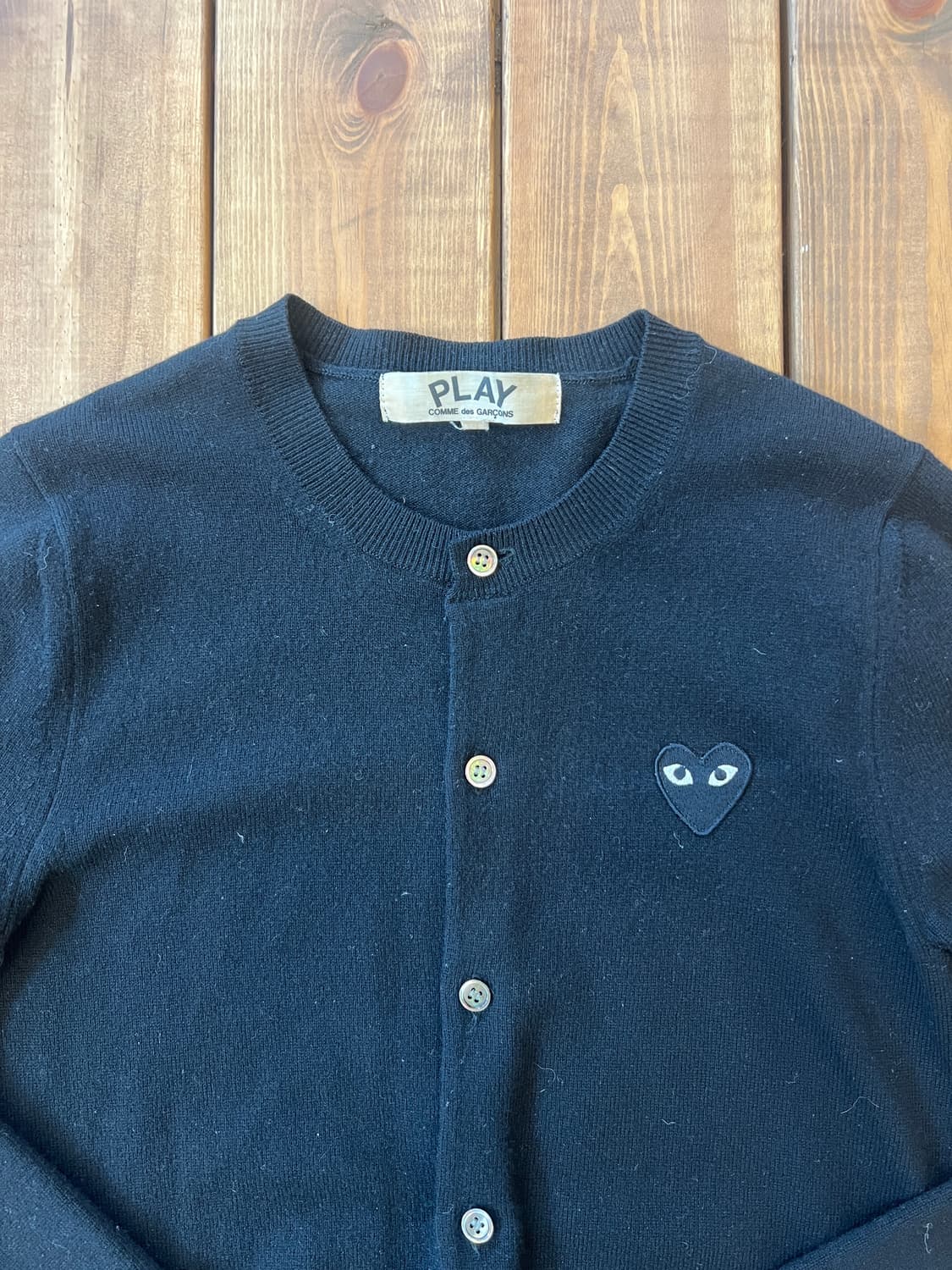 꼼데가르송 블랙 와펜 카디건 상품이미지7