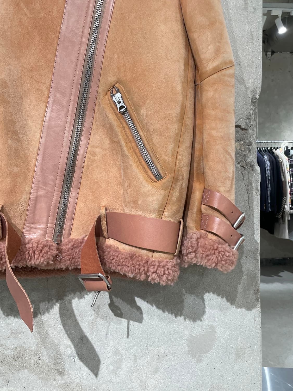 아크네 스튜디오 인카나딘 벨로시테 램 시어링 무스탕 상품이미지5