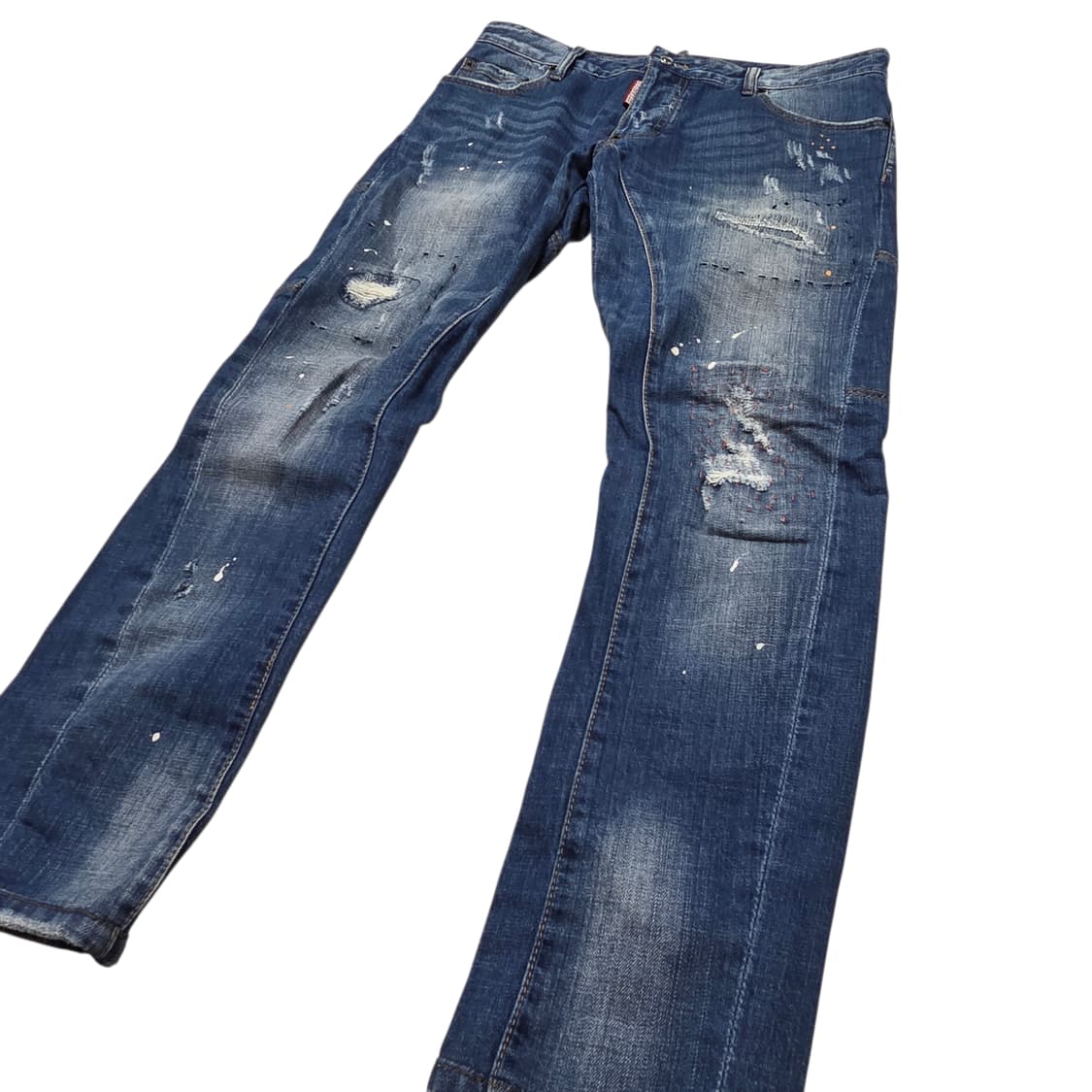 Dsquared2 디스퀘어드2 48 타이디 데미지 페인팅 바이커 진 상품이미지4