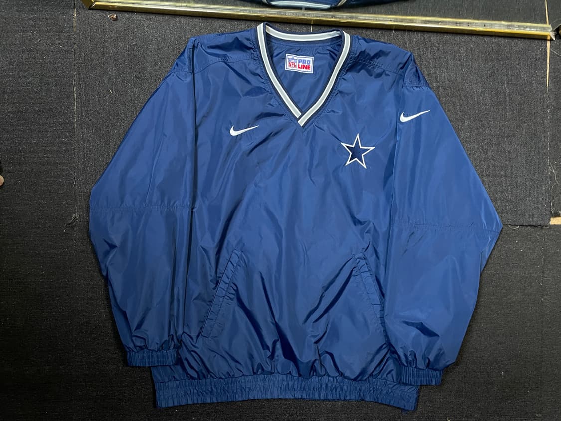 90s 대장급 나이키 x NFL 카우보이스 올드스쿨 웜업 바람막이 XL 상품이미지7