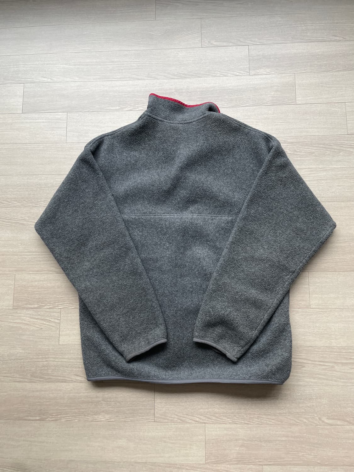 90s 파타고니아 신칠라 니켈 그레이 레드 플리스 patagonia 상품이미지2