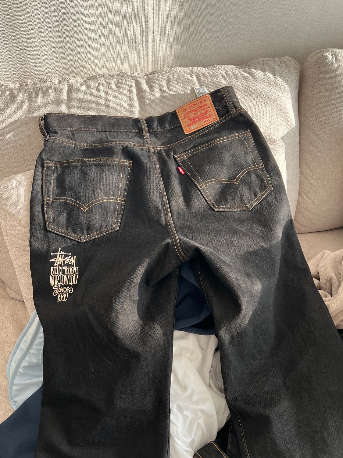 스투시x리바이스 데님 바지 (33x32 스투시) 상품이미지1