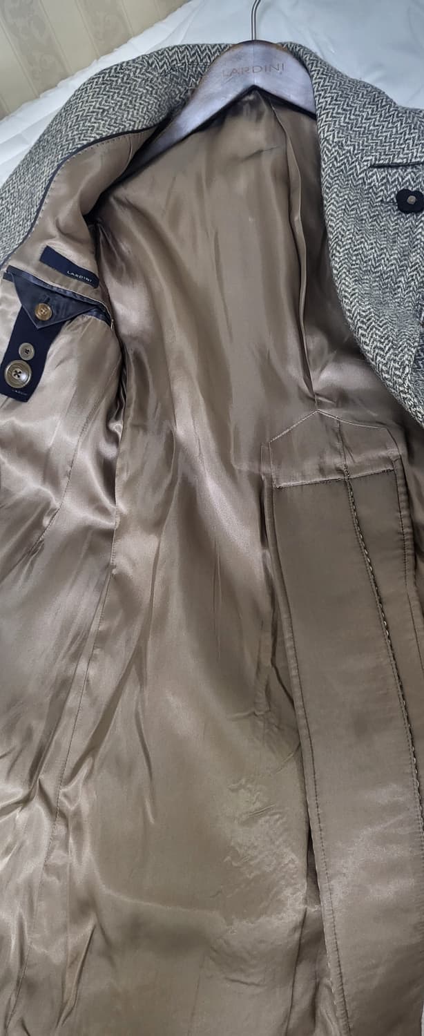 Lardini 헤링본 폴로 코트 상품이미지6