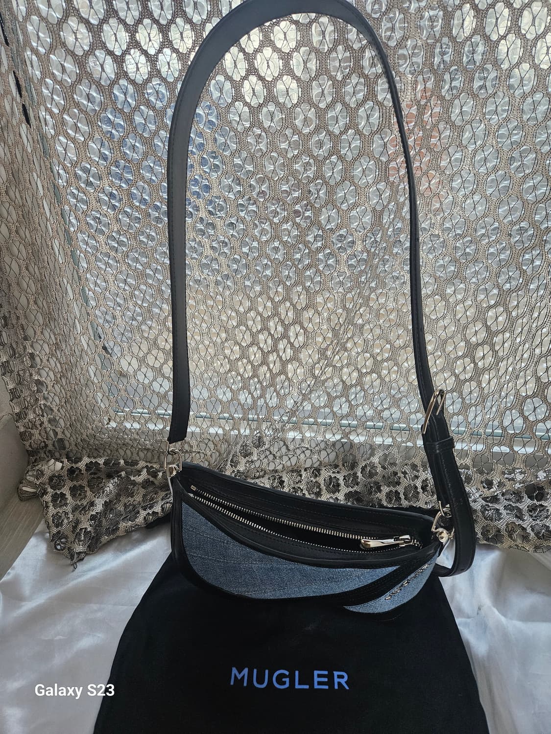 Mugler 커브드 데님 스몰백 상품이미지6