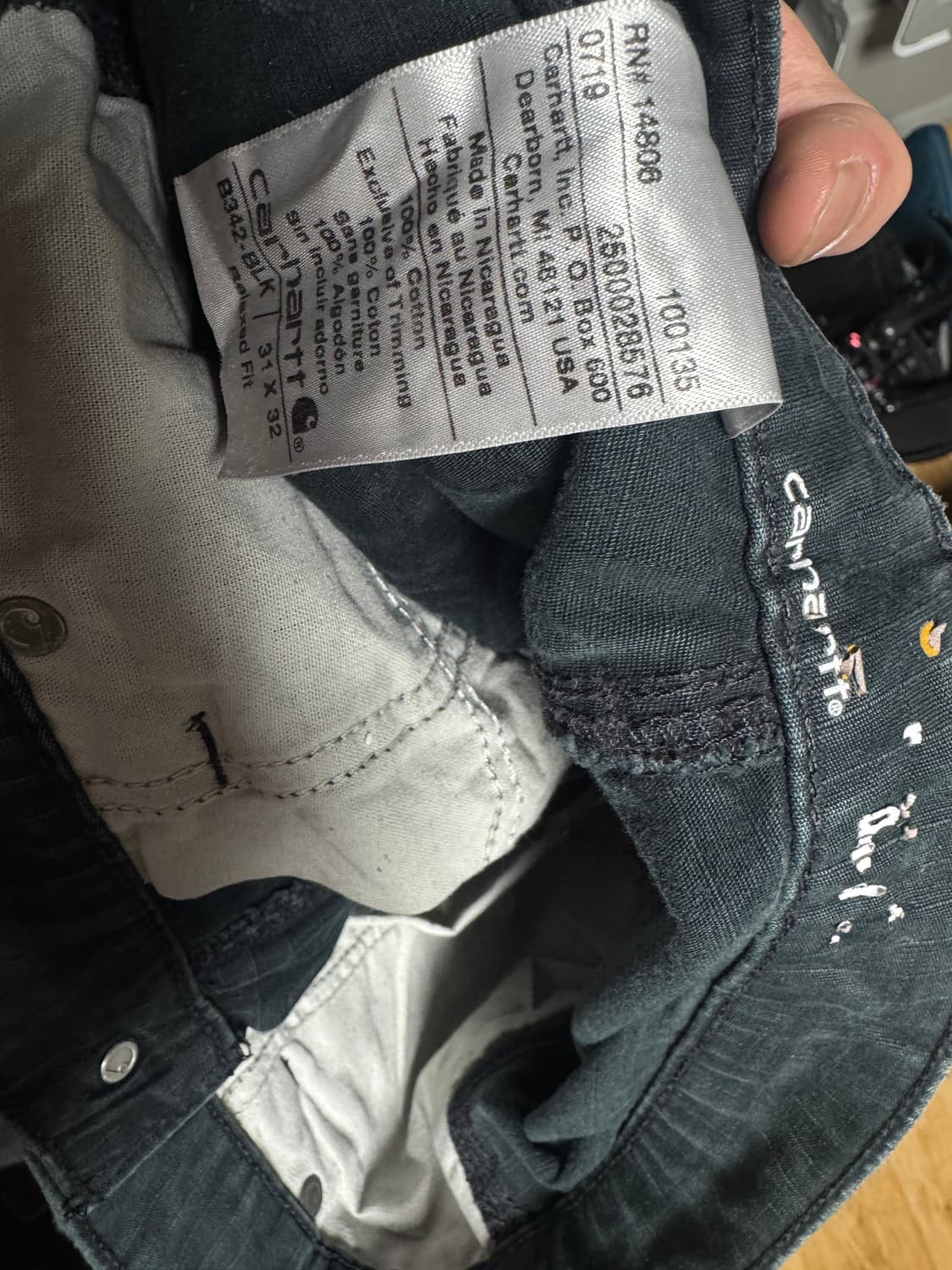 칼하트 릴렉스드 핏 31x32 상품이미지3