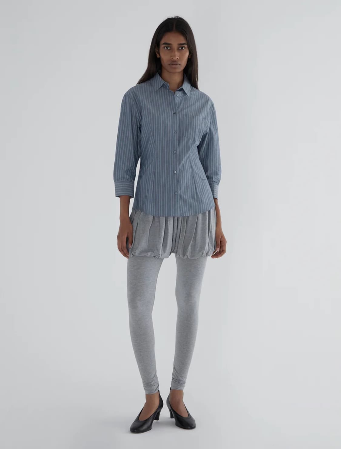 [M]팔로마울 Caly 모달 퍼프 팬츠/그레이 상품이미지3