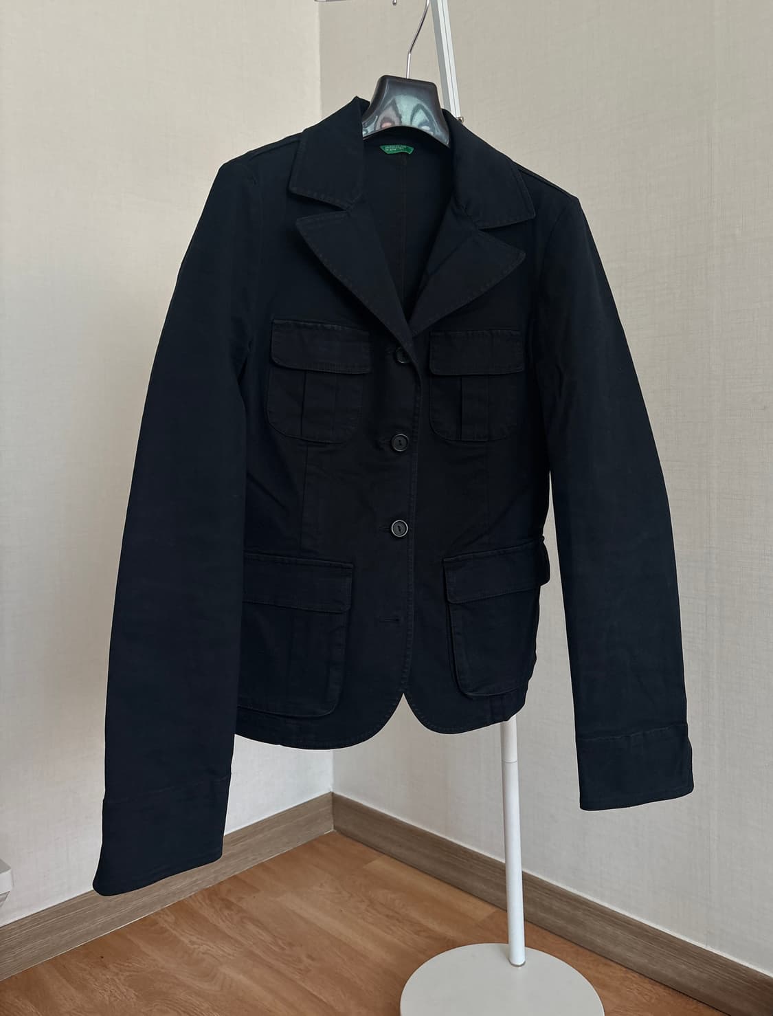 베네통 블랙 사파리 자켓 상품이미지1