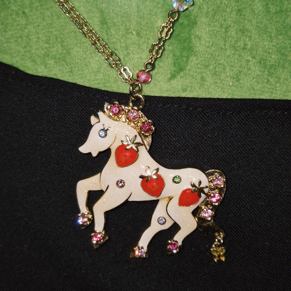 안나수이 컬렉션 유니콘 딸기 레이어드 목걸이 상품이미지8