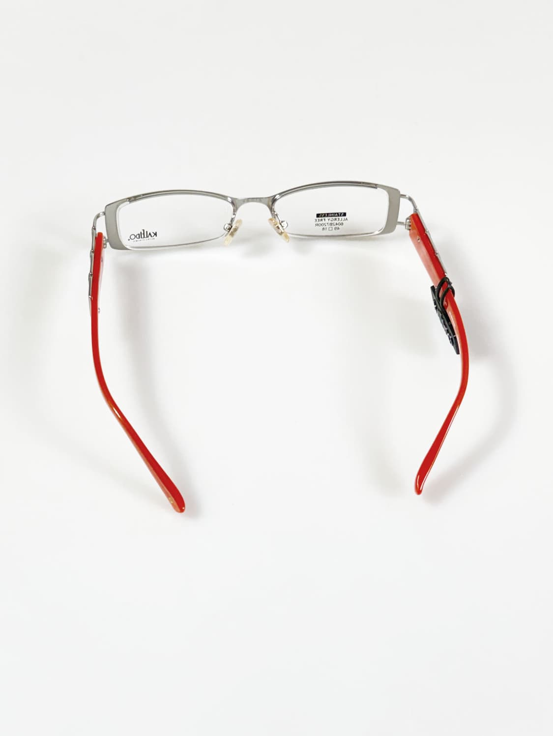 90s KALEIDO 실버 메탈 슬림 스퀘어 빈티지 안경 상품이미지5