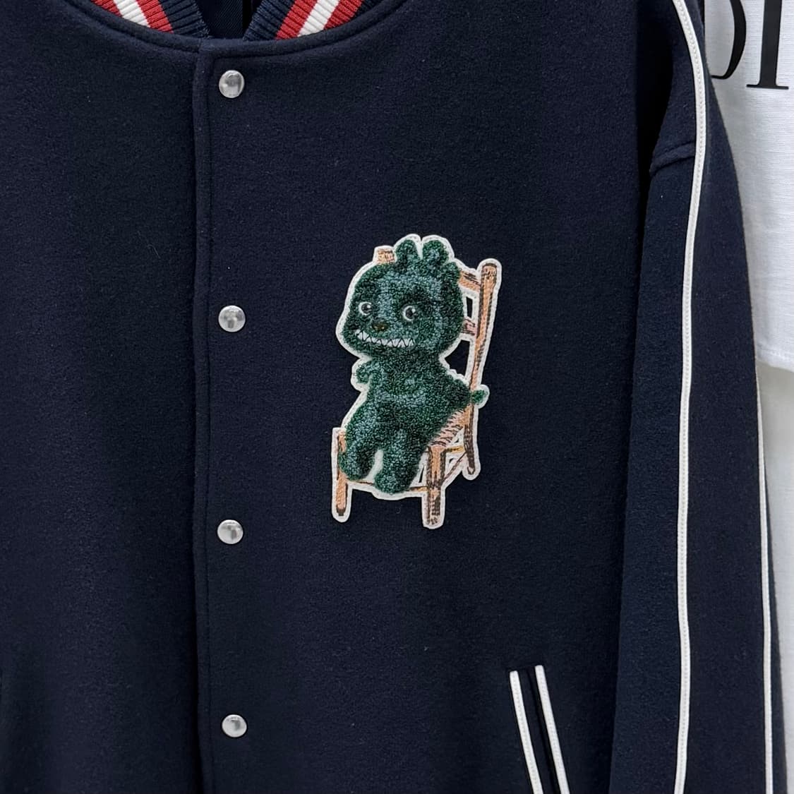 [S+급/2XL] 디올 X 오타니 워크샵 블루종 바시티 자켓 상품이미지2