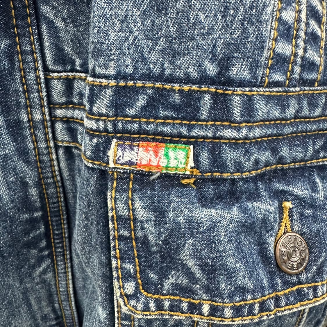 95 STALLONE 80s 남자 셰르파 람보 데님 자켓 상품이미지6