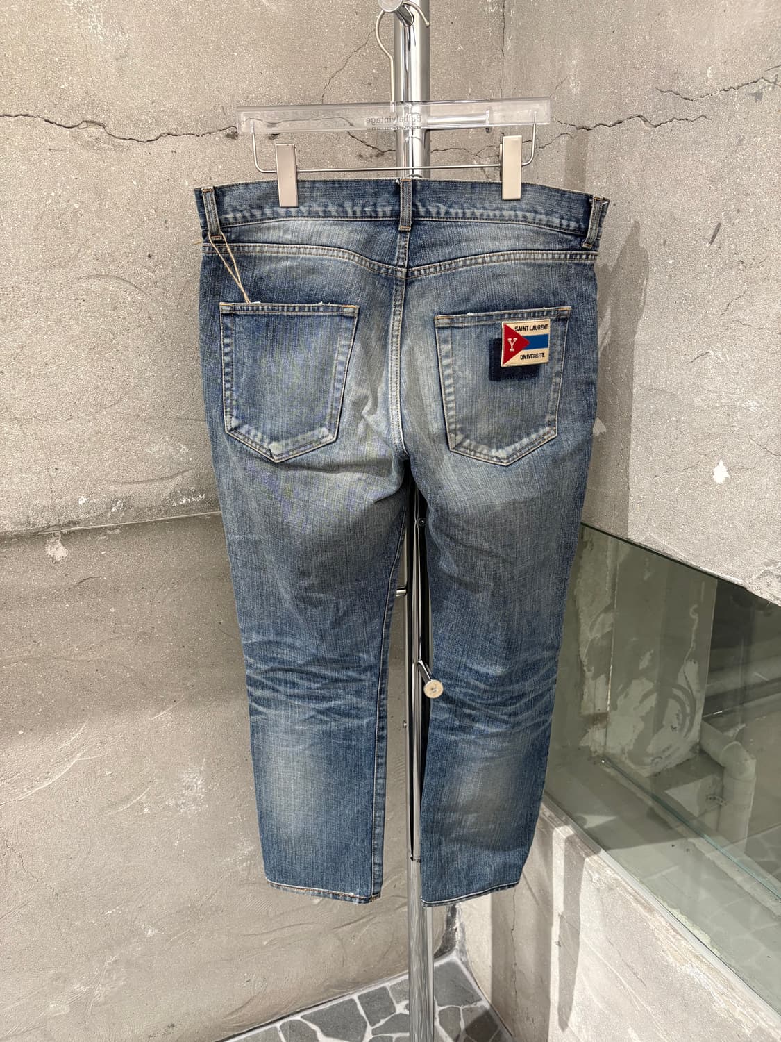 생로랑 백패치 스키니 데님 팬츠  상품이미지2
